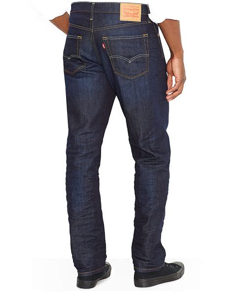 Our 541 Athletic Taper gives you more room in the thigh and seat for comfort and mobility, but starts to taper at the knee down to the ankle for a sharp, streamlined aesthetic. . Mens levi jeans 541